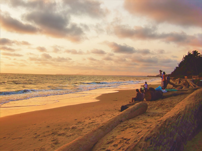 The beach in Libreville