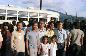 Tom Riddle with Vietnamese refugees
